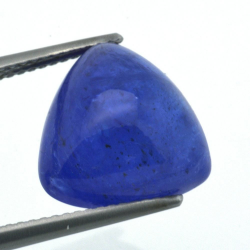 10.30ct Tanzanite Cabochon triangular cut 13.10x12.82mm