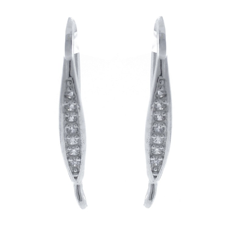 Boucles d'oreilles fermoir et argent 925