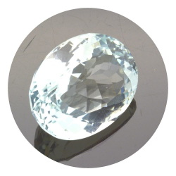 23,64ct Unheat BlueTopaz Oval Cut