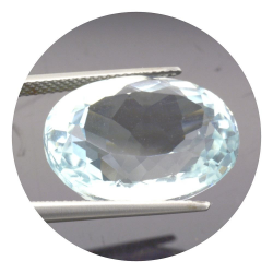 23,64ct Unheat BlueTopaz Oval Cut