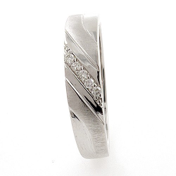 Bague en diamant naturel et argent 925