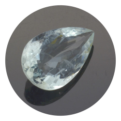 6,18ct. Aquamarine Pear Cut