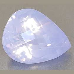 13.46ct Amethyst Lavendel Birne Schnitt mit Schachbrett