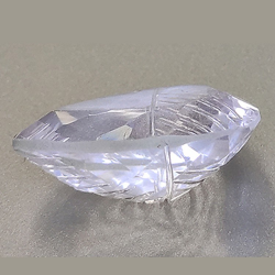 11.28ct Amethyst Carved Pear Cut