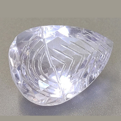 11.28ct Amatista Talla Pera con Grabado