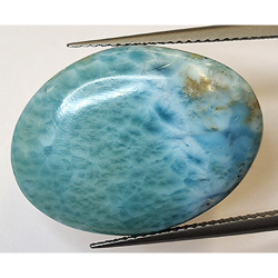 21.53ct Larimar Taglio Cabochon Ovale