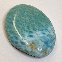 21.53ct Larimar Cabochon Oval Schnitt