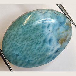 21.53ct Larimar Cabochon Oval Schnitt