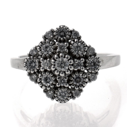 Diamonds and Silver 925 Ring