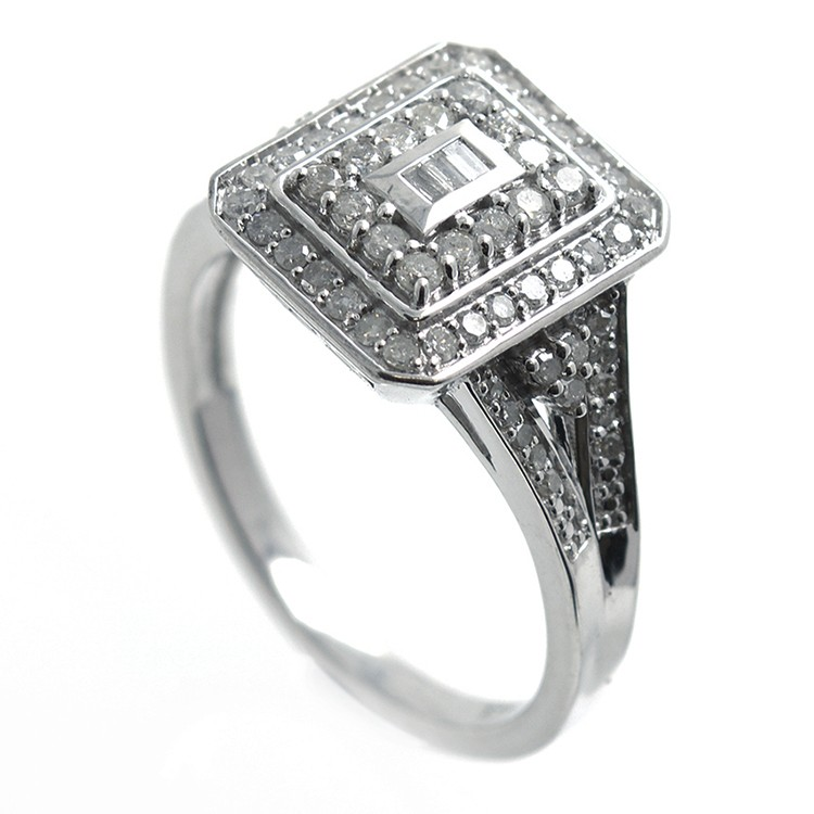 Diamonds and Silver 925 Ring