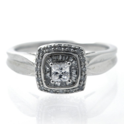 Diamonds and Silver 925 Ring