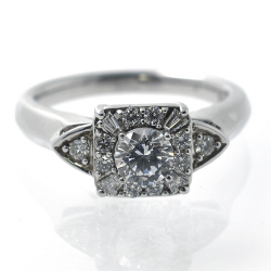 Diamonds and Silver 925 Ring