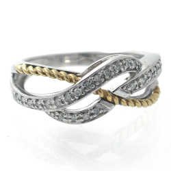 Diamanten und Silber 925 Ring