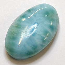 12.96ct Larimar Oval Cabochon