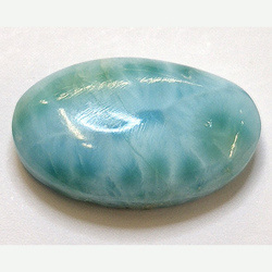 12.96ct Larimar Oval Cabochon