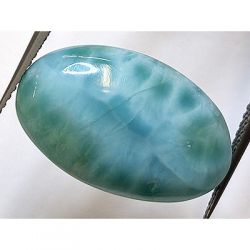 12,96 ct Larimar Oval Cabochon