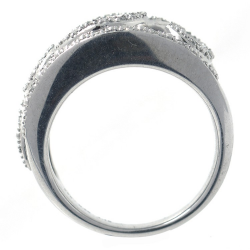 Bague Diamants, Saphirs et Argent 925