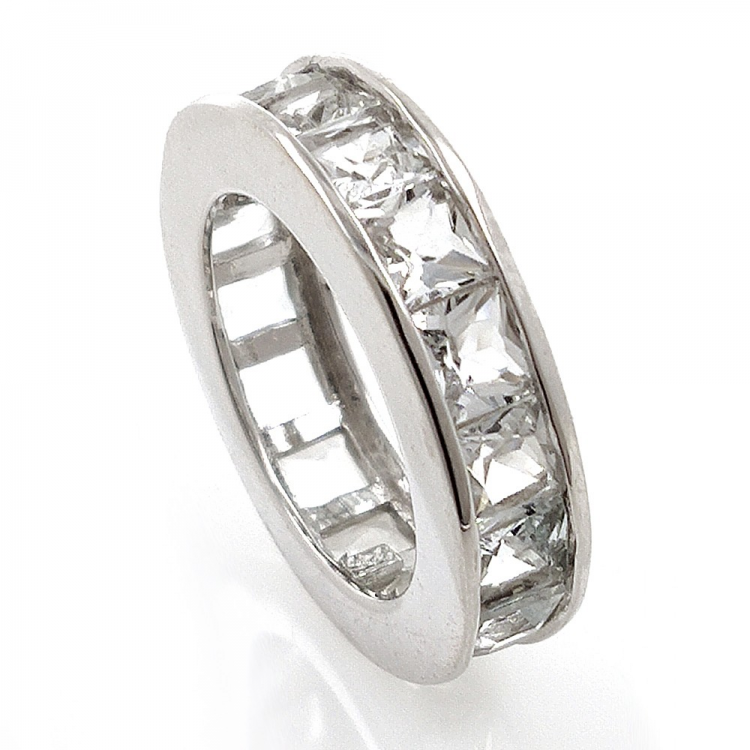 Bague topaze blanche et argent 925