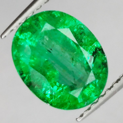 2.12ct Émeraude Taille Ovale