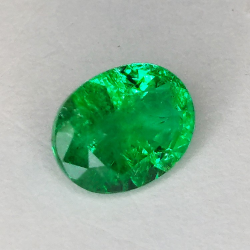 2.12ct Émeraude Taille Ovale