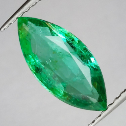 1.61ct Esmeralda Talla Marquis 12.32x5.69mm