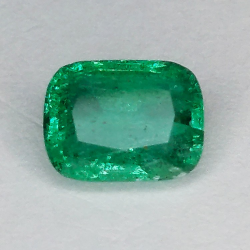 2.31ct Émeraude Taille Coussin