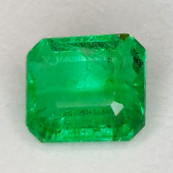 1.51ct Émeraude Taille Émeraude