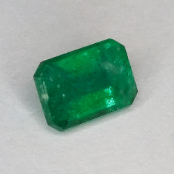 1.18ct Émeraude Taille Émeraude