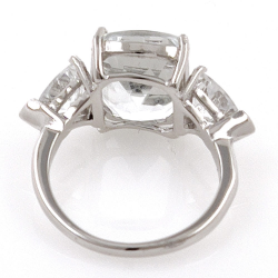 White topaz ring and 925 silver