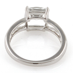 Bague topaze blanche et argent 925