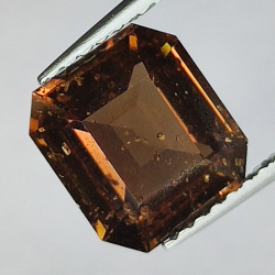 2.74ct Brown Sapphire Emerald Cut