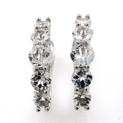 Set of White Topaz and Silver 925