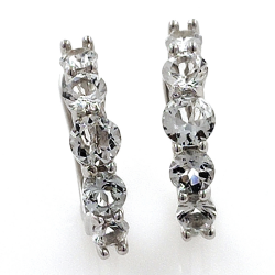 Set of White Topaz and Silver 925