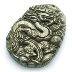 Pendentif dragon de pyrite