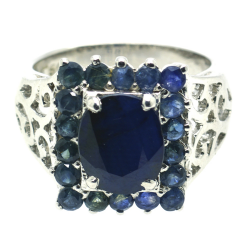 Sapphires and Silver 925 Ring