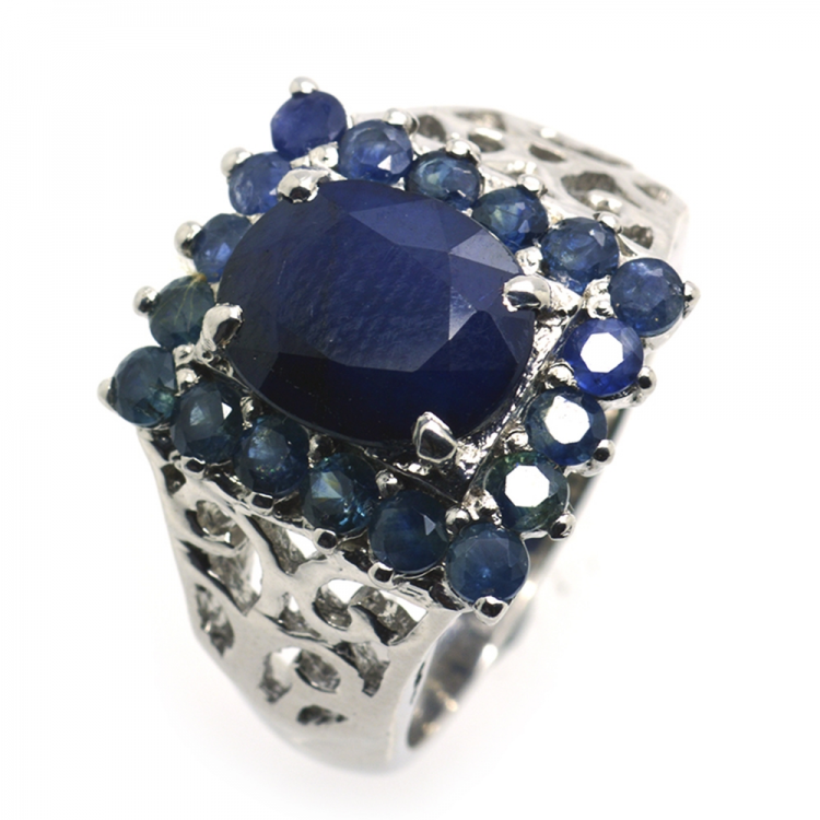 Sapphires and Silver 925 Ring