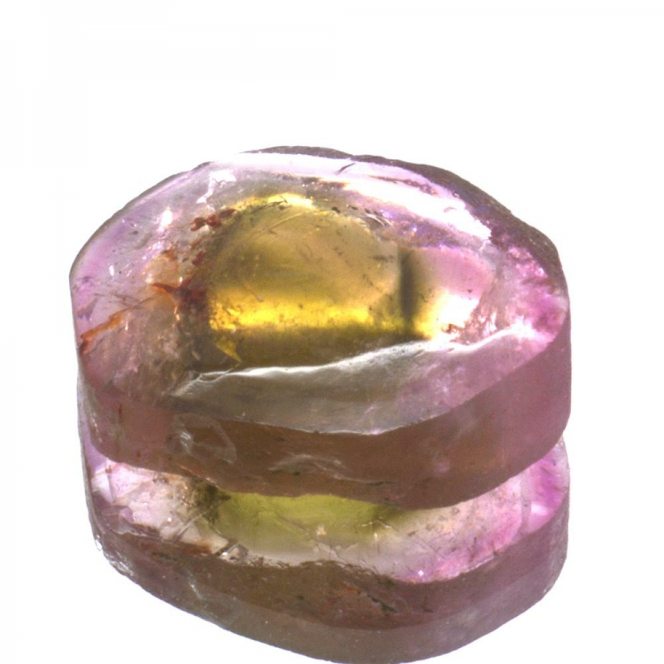 6,00 ct. Wassermelonen-Turmalin-Scheibenschliff 13,90 x 10,78 mm