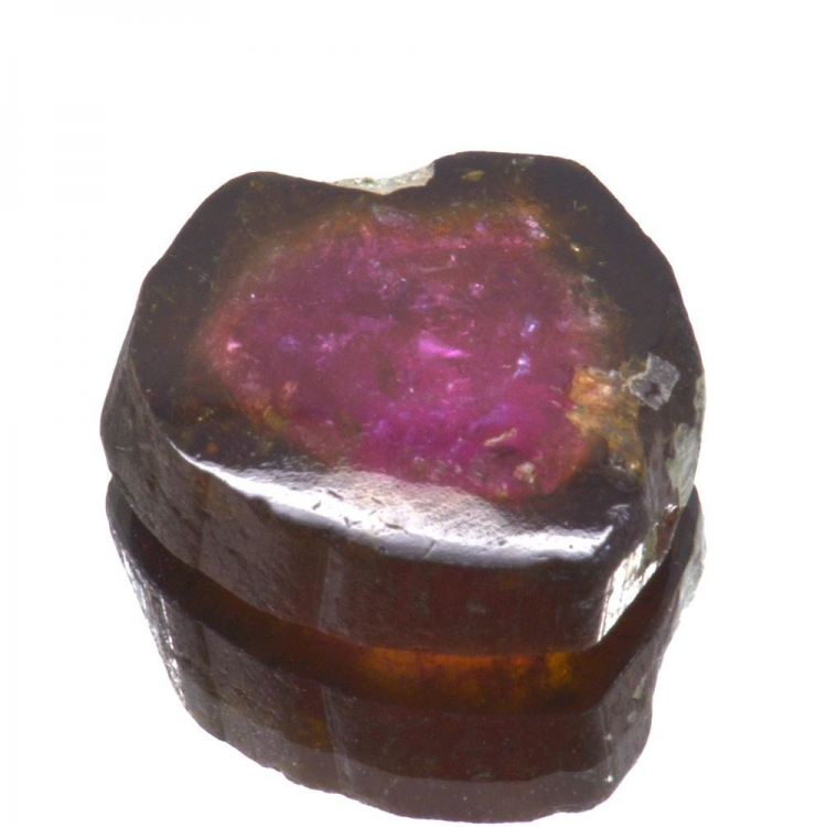 8.17ct.Tourmaline Pastèque Tranche Coupée 13.07x12.91mm