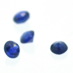 Glass Filled Sapphire Round Cut 5 mm