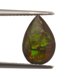 1,64ct.Ammolite Cabochon Pear Cut