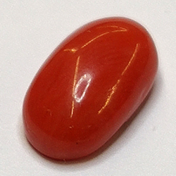 2.32ct Corail Rouge Cabochon Ovale