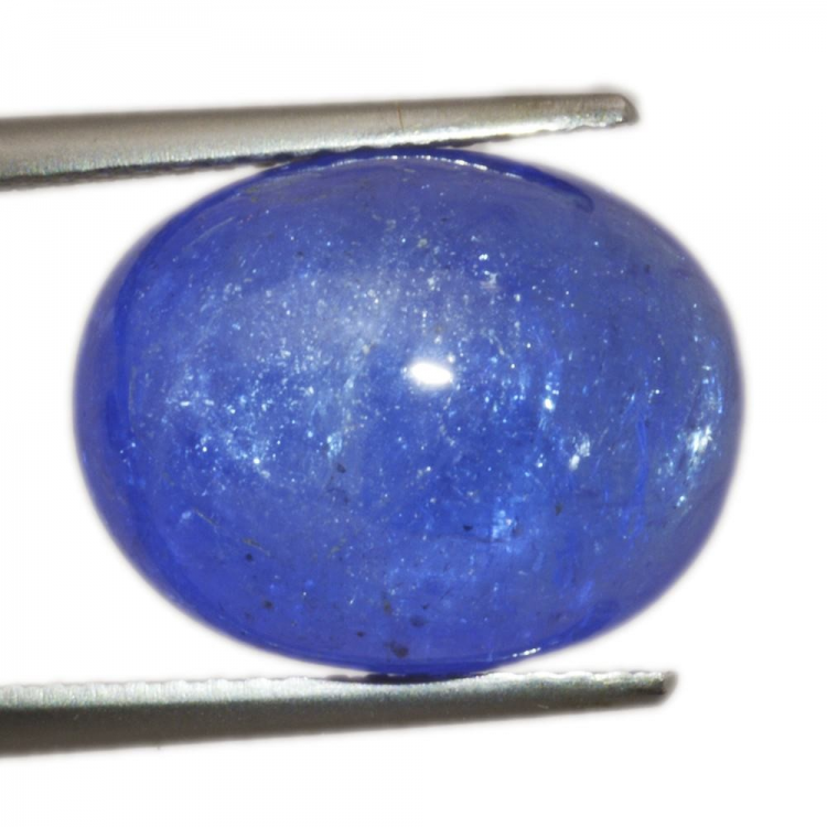 12,57ct.Cat's Eye Tanzanite Oval Cabochon Cut