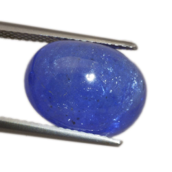 12.57ct Tanzanite cat's eye oval cut 14.44x11.18mm