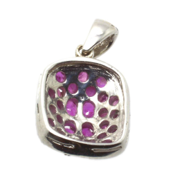 Ruby & 925 Sterling Silver Pendant