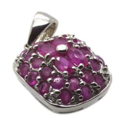 Ruby & 925 Sterling Silver Pendant