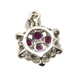 Ruby & 925 Sterling Silver Pendant