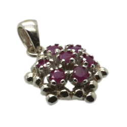 Ruby & 925 Sterling Silver Pendant