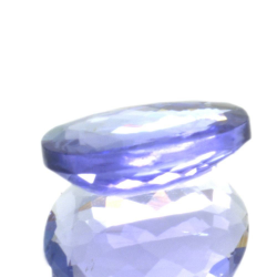 Taglio ovale di tanzanite da 1,67 ct, 8,95 x 7,25 mm