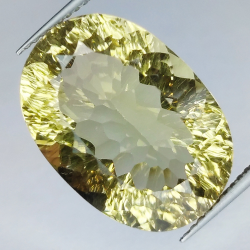 16,09 ct Citrine taille ovale millénaire 19,6 x 13,9 mm