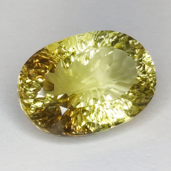 16,09 ct Citrin geschnittenes ovales Jahrtausend 19,6 x 13,9 mm